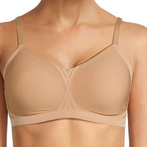 Honeylove Silhouette Bra Nude XL | Wireless Seamless Smoothing Support Bra
